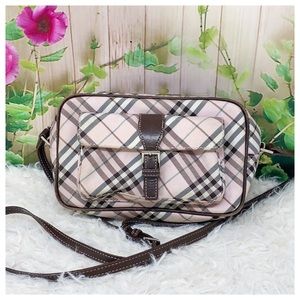 Burberry Pink and Brown Crossbody Bag